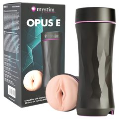   mystim Opus E Vagina - electro artificial vagina masturbator (natural-black)