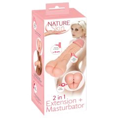 Nature Skin - 2in1 Realistic Stroker & Sleeve (Natural)