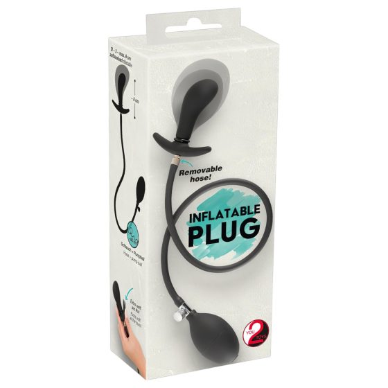 You2Toys - inflatable anal expanding plug (black)