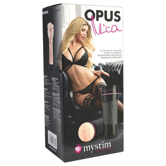 mystim OPUS Mica - Realistic Masturbator (Natural-Black)