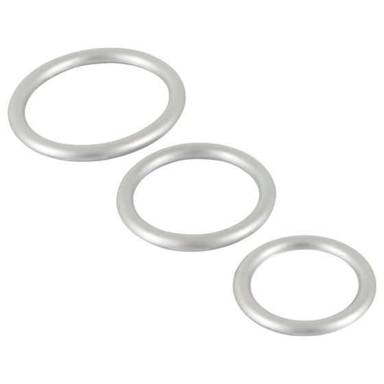 You2Toys Metallic - Silicone Penis Ring Set (3 Pieces)