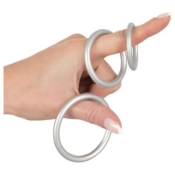 You2Toys Metallic - Silicone Penis Ring Set (3 Pieces)