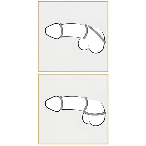 You2Toys Metallic - Silicone Penis Ring Set (3 Pieces)