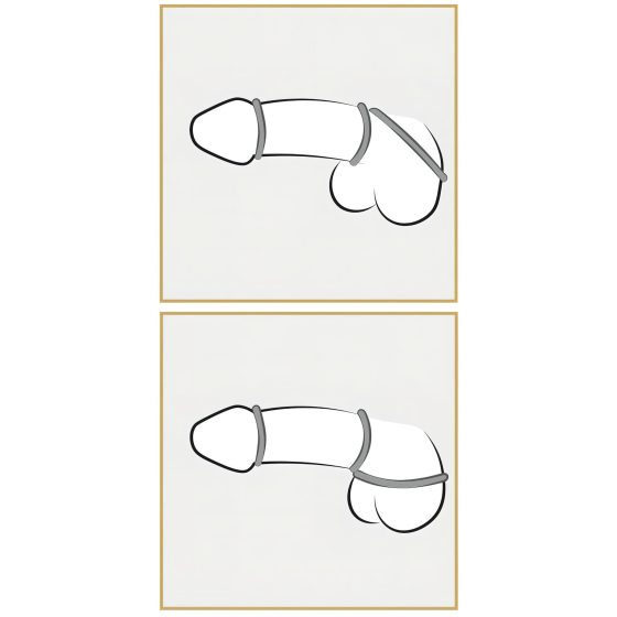 You2Toys Metallic - Silicone Penis Ring Set (3 Pieces)