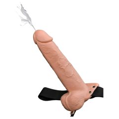   Fetish Strap-On 9 - strap-on, hollow, squirting dildo (natural)