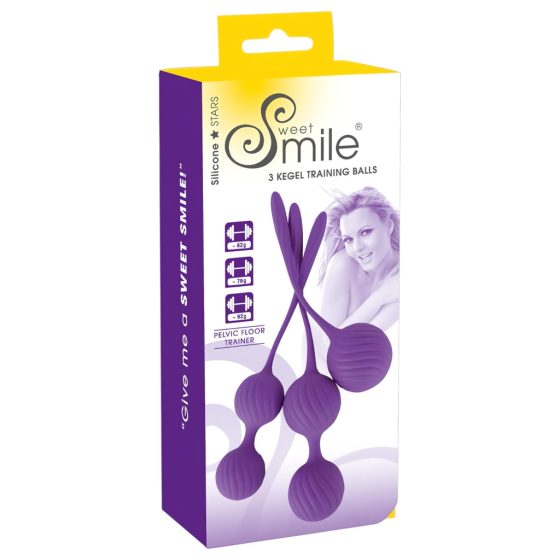 / SMILE 3 Kegel - purple kegel ball set (3 pieces)