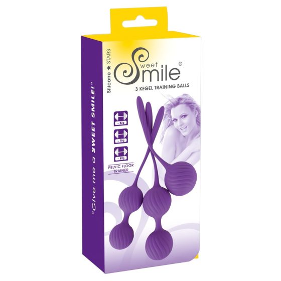 / SMILE 3 Kegel - purple kegel ball set (3 pieces)