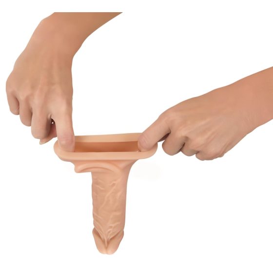 Realistixxx - Cock Sleeve with Testicle Ring - 6.3in (Natural)