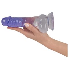   Crystal Clear - Clear Dildo with Suction Cup - 7.7 inch (Transparent-Purple)