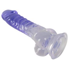   Crystal Clear - Clear Dildo with Suction Cup - 7.7 inch (Transparent-Purple)