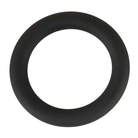 Black Velvet - Silicone Penis Ring (Black) - 5cm