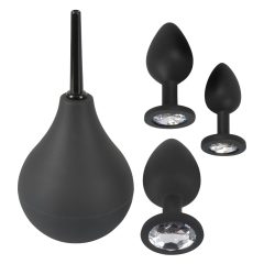 Black Velvet - Anal Dildo Set (4 Pieces) - Black