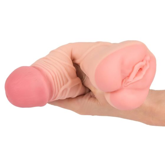 Nature Skin - 2in1 Fleshlight and Penis Sleeve (Natural)