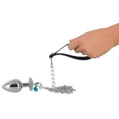 You2Toys - Butt Plug Set - Anal Plug Set with Leash (Silver)