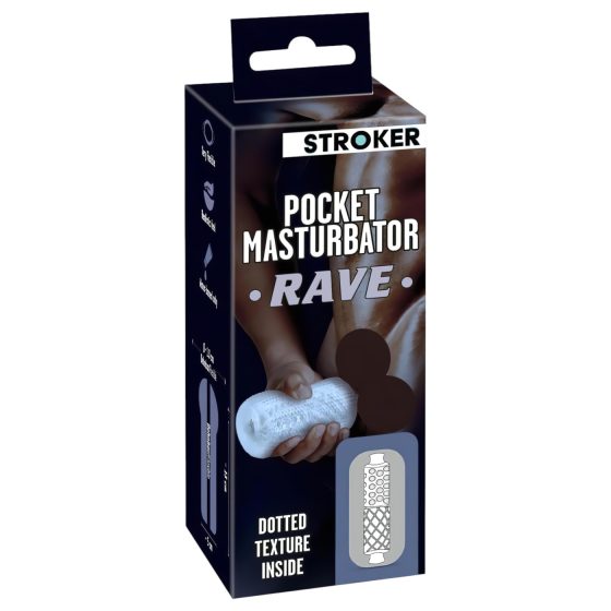 / STROKER Rave - artificial butt masturbator (transparent)