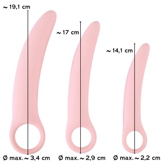 SMILE - Vaginal Trainers - Dildo Set - Pink (3-piece)