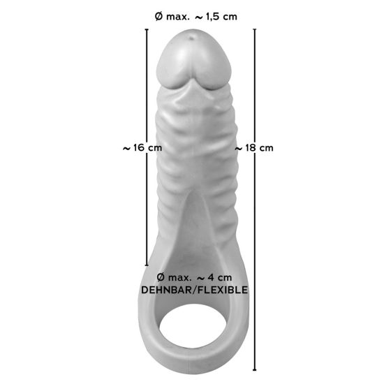 Realistixxx Double F - Realistic Dildo with Cock Ring (Natural)