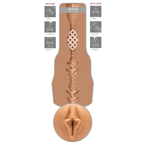 Fleshlight Autumn Falls Cream - Lifelike Vagina (Natural)