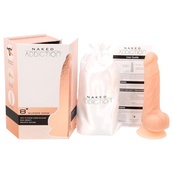 Naked Addiction 8 - Suction Cup Realistic Dildo (20cm)