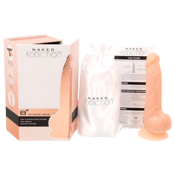 Naked Addiction 8 - suction-cup, realistic dildo (20cm)