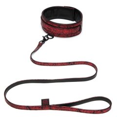 Fifty Shades of Grey - Collar with Leash (Black-Red)