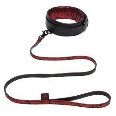 Fifty Shades of Grey - Collar with Leash (Black-Red)