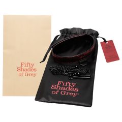 Fifty Shades of Grey - Nipple Clamps with Collar (Black-Red)