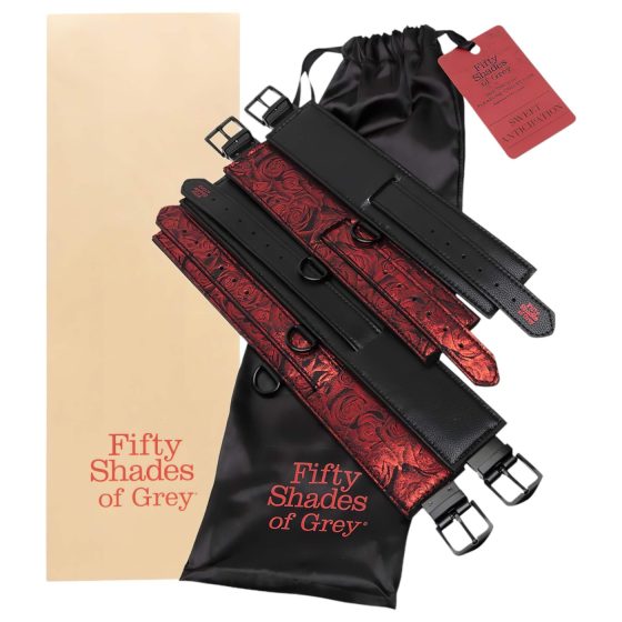 Fifty Shades of Grey - Handcuff Set (Black-Red)