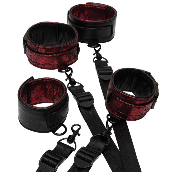 Fifty Shades of Grey - handcuff set (black-red)