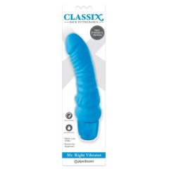 Classix Mr. Right - beginner penis silicone vibrator (blue)