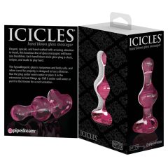 Icicles No. 75 - Heart-Shaped Glass Anal Dildo (Pink)