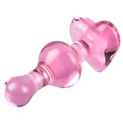 Icicles No. 75 - Heart-Shaped Glass Anal Dildo (Pink)