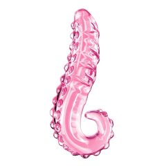 Icicles No. 24 - Ribbed Glass Dildo (Pink)