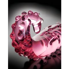 Icicles No. 24 - Ribbed Glass Dildo (Pink)