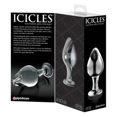 Icicles No. 25 - Tapered Glass Anal Dildo (Clear)