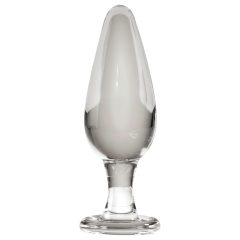 Icicles No. 26 - Tapered, Glass Anal Dildo (Clear)