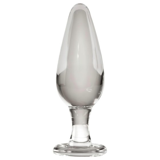 Icicles No. 26 - Tapered, Glass Anal Dildo (Clear)