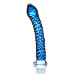 Icicles No. 29 - Spiral Glass Dildo (Blue)