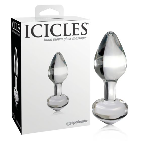 Icicles No. 44 - Tapered Glass Anal Dildo (Clear)