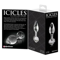 Icicles No. 44 - Cone-shaped, Glass Anal Dildo (Transparent)