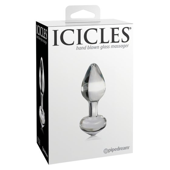 Icicles No. 44 - Tapered Glass Anal Dildo (Clear)