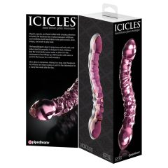 Icicles No. 55 - Double-Ended G-Spot Glass Dildo (Pink)