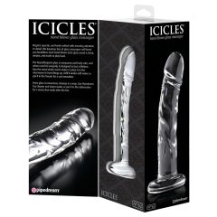 Icicles No. 62 - Glass Penis Dildo (Transparent)