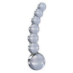 Curved Bubble Glass Dildo - Icicles No. 66 (Transparent)