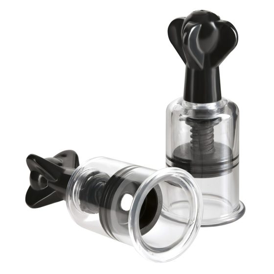 Fetish Super Suckers - Nipple Suction Pump (Black-Clear)