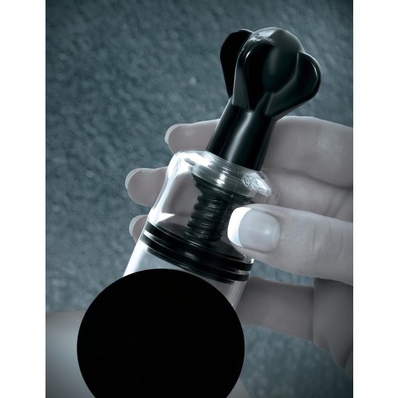 Fetish Super Suckers - Nipple Suction Pump (Black-Clear)