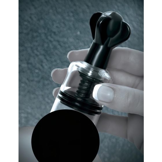 Fetish Super Suction - Nipple Pump (Black & Clear)