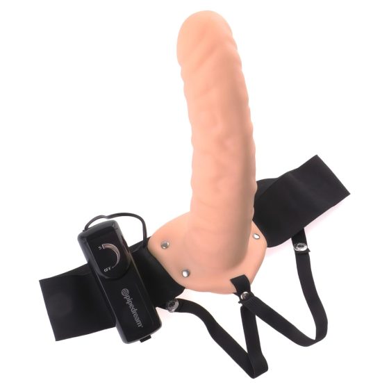 Fetish Strap-On 8 - Hollow Strap-On Vibrator (Natural)