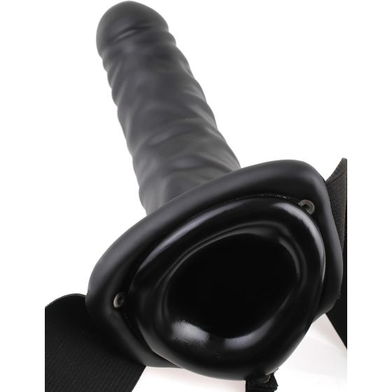 Strap-On Hollow Vibrator 8 - Black