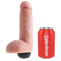 King Cock 8 - Lifelike Squirting Dildo (20cm) - Natural